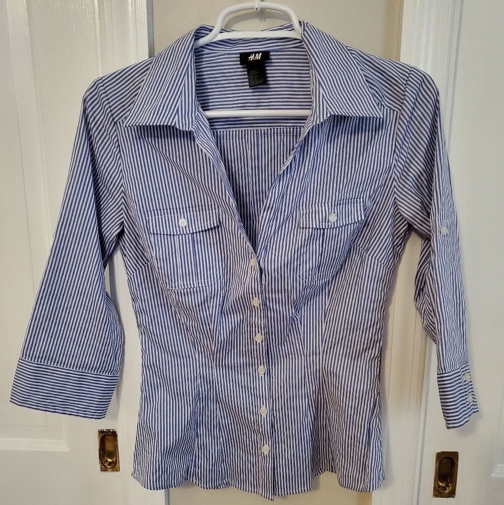 H&M Collared, button down, dress shirt